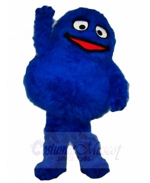 Fluffy Blue Monster Mascot Costumes 