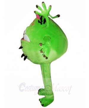 Green Bacterial Germ Alien Girl Mascot Costumes