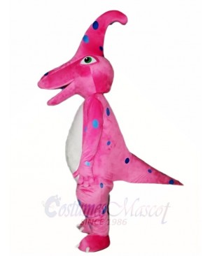Pink Dinosaur Parasaurolophus Mascot Costumes Animal 