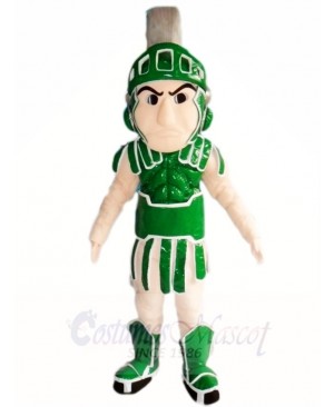 Green Spartan Knight Mascot Costumes People