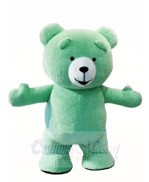 Mint Green Teddy Bear Mascot Costumes Animal 