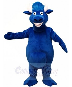 Blue Bull Mascot Costumes Farm Animal