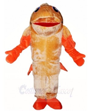 Orange Fish Mascot Costumes Aquatic Ocean Aquarium