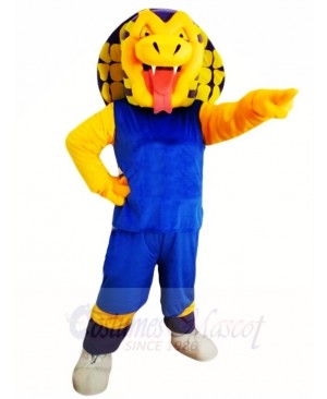 Blue Shirt Sports Snake Mascot Costumes Animal 