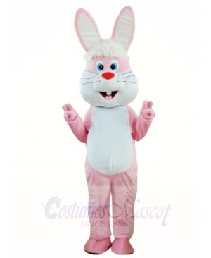 Funny Pink Rabbit Easter Bunny Mascot Costumes Animal 