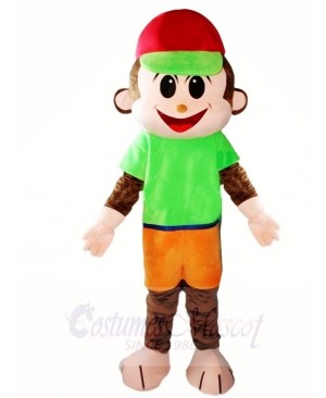 Red Hat Monkey Mascot Costumes Animal 