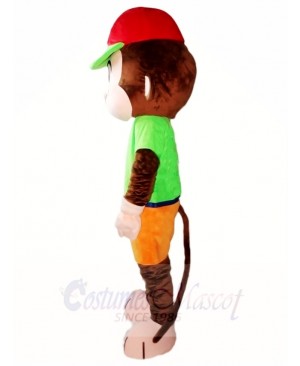 Red Hat Monkey Mascot Costumes Animal 