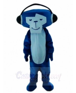 Blue DJ Monkey Mascot Costumes Animal