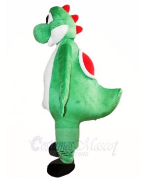 Green Dinosaur Mascot Costume Cartoon