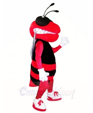 Red and Black Hornet Bee Mascot Costumes Insect