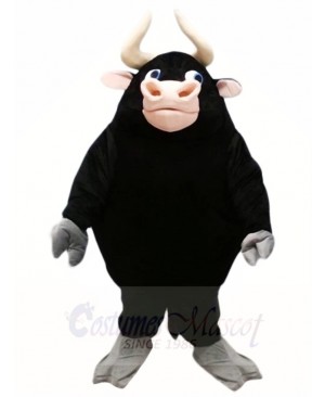 Black Bull Mascot Costumes Farm Animal