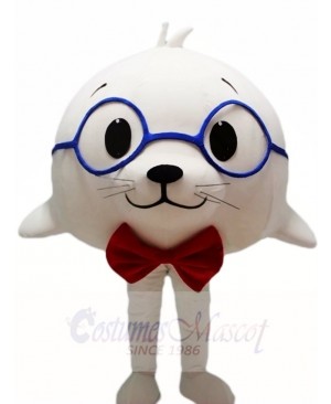 Cute White Sea Lion Seal Mascot Costumes Animal
