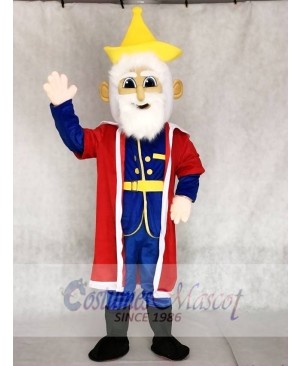 Old King with Red Cloak Mascot Costumes