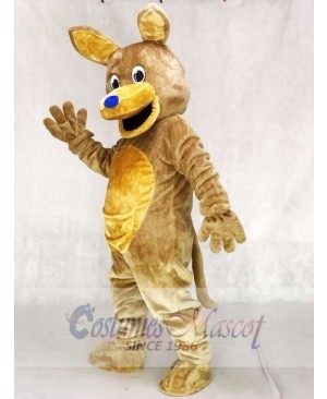 Blue Nose Brown Kangaroo Mascot Costumes Animal