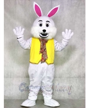 Wendell White Vest Rabbit Easter Bunny Mascot Costumes Animal