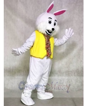 Wendell White Vest Rabbit Easter Bunny Mascot Costumes Animal