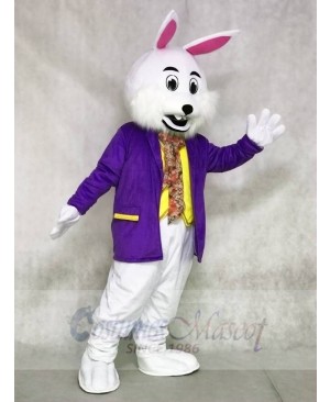 Wendell Purple Shirt Rabbit Easter Bunny Mascot Costumes Animal