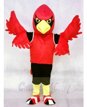 Red Cardinal with Vest Mascot Costumes Bird Animal
