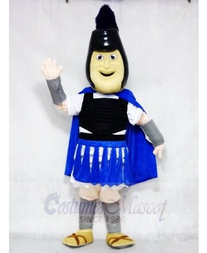 Troy Trojan with Royal Blue Cloak Mascot Costumes People