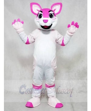 Pink Husky Dog Fursuit Mascot Costumes Animal