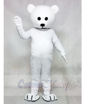 Black Nose White Bear Mascot Costume Animal