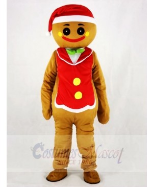 Red Hat Gingerbread Man Christmas Mascot Costumes People