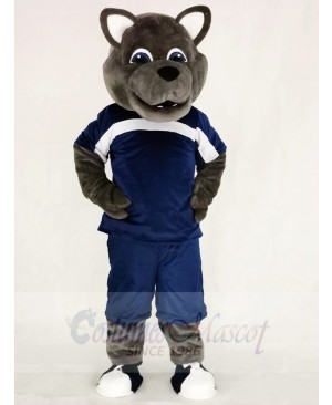 Power Wolf in Sport Suit Mascot Costumes Animal 