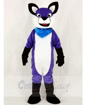 Fursuit Purple Wolf Husky Dog Mascot Costumes Animal