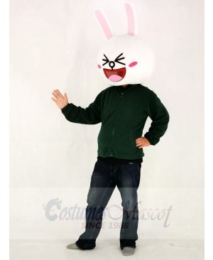 Grinning Cony Rabbit Bunny Mascot HEAD ONLY Line Town Friends