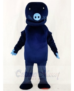 Zoo Navy Blue Manatee Mascot Costumes Animal 