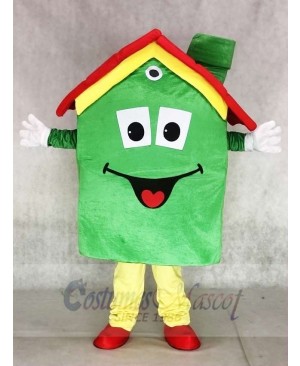 Real Estate Agency Green Housing House Mortgage Mascot Costumes 