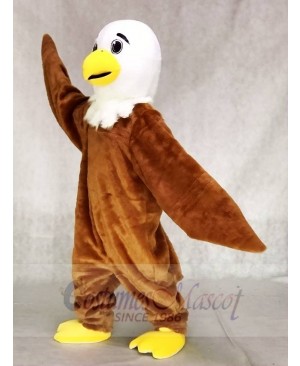 White Head Friendly Eagle Mascot Costume