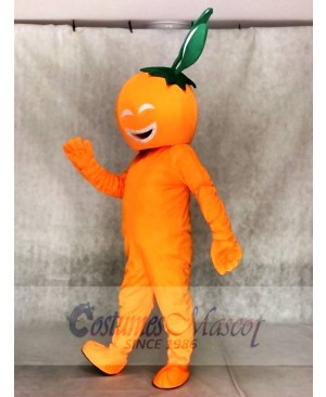 Smiling Navel Orange Mascot Costumes Fruit Plant