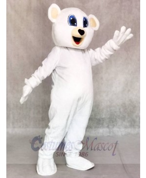 Cute White Bear Mascot Costumes Animal