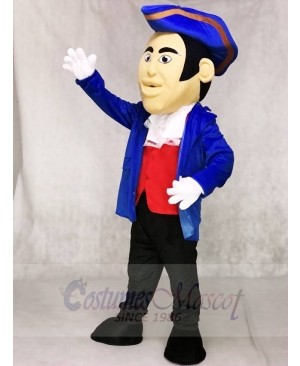 Blue Hat Patriot Mascot Costumes People