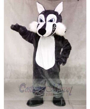 High Quality Dark Gray Wolf Mascot Costumes Animal