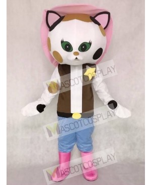 Musical Comedy Series Sheriff Callie Cat Mascot Costume Callie's