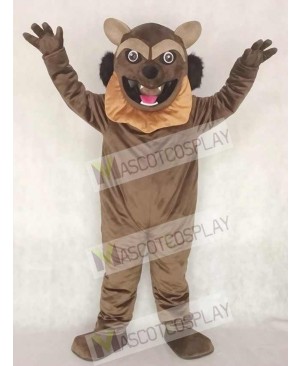 Cute Wolverine Wolf Mascot Costume