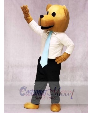 New Bruce Bear with Tie Mascot Costumes Animal