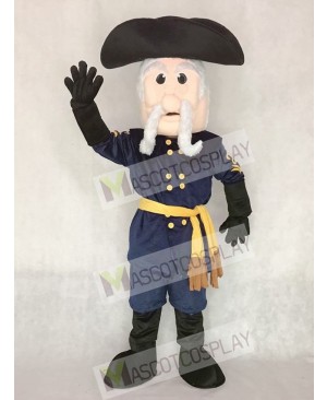 Navy Blue Rebel Mascot Costume