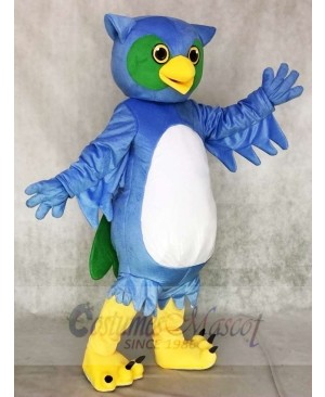 Cute Blue and Green Owl Mascot Costumes Animal