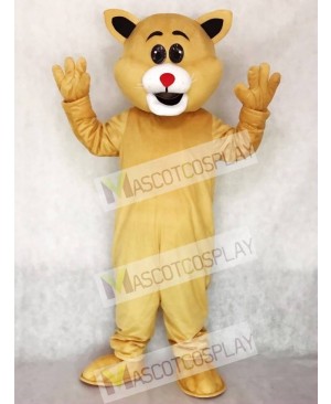 Cute Red Nose Big Ear Cat Mascot Costume