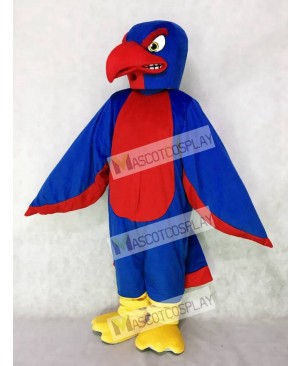 High Quality Adult New Fierce Royal Blue and Red Falcon Mascot Costume