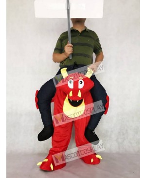 Piggyback Red Dragon Carry Me Ride on Mascot Costume