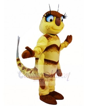 Yellow Fly Mascot Costumes Insect