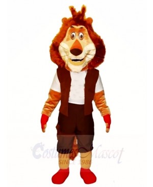Lion in Red Shoes Mascot Costumes Animal