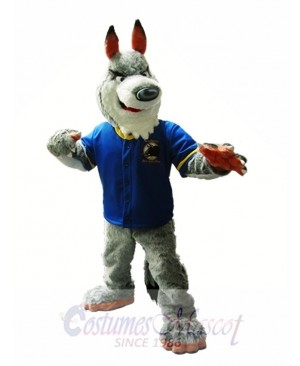 Grey Wolf Mascot Costume Gray Wolf Mascot Costumes Animal 