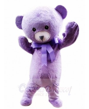 Purple Teddy Bear Mascot Costumes Animal 