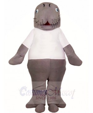 Manatee in White Shirt Mascot Costumes Animal