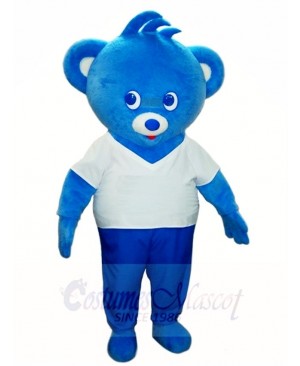 Blue Bear Mascot Costumes Animal  